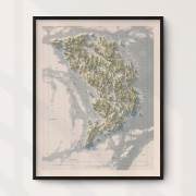 Djurö och Vindö 40x50cm Mapbits