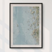 Fjällbacka Skärgård väggkarta Mapbits