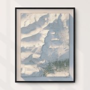 Kebnekaise fjällkarta 40x50cm Mapbits