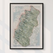 Lappland väggkarta Mapbits