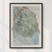 Norrbotten väggkarta Mapbits