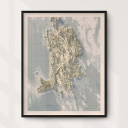 Torö 40x50cm Mapbits