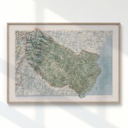 Västerbotten väggkarta Mapbits