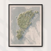 Möja 40x50cm Mapbits