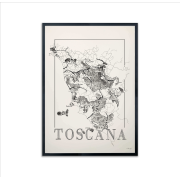 Vinkarta Toscana 50x70cm